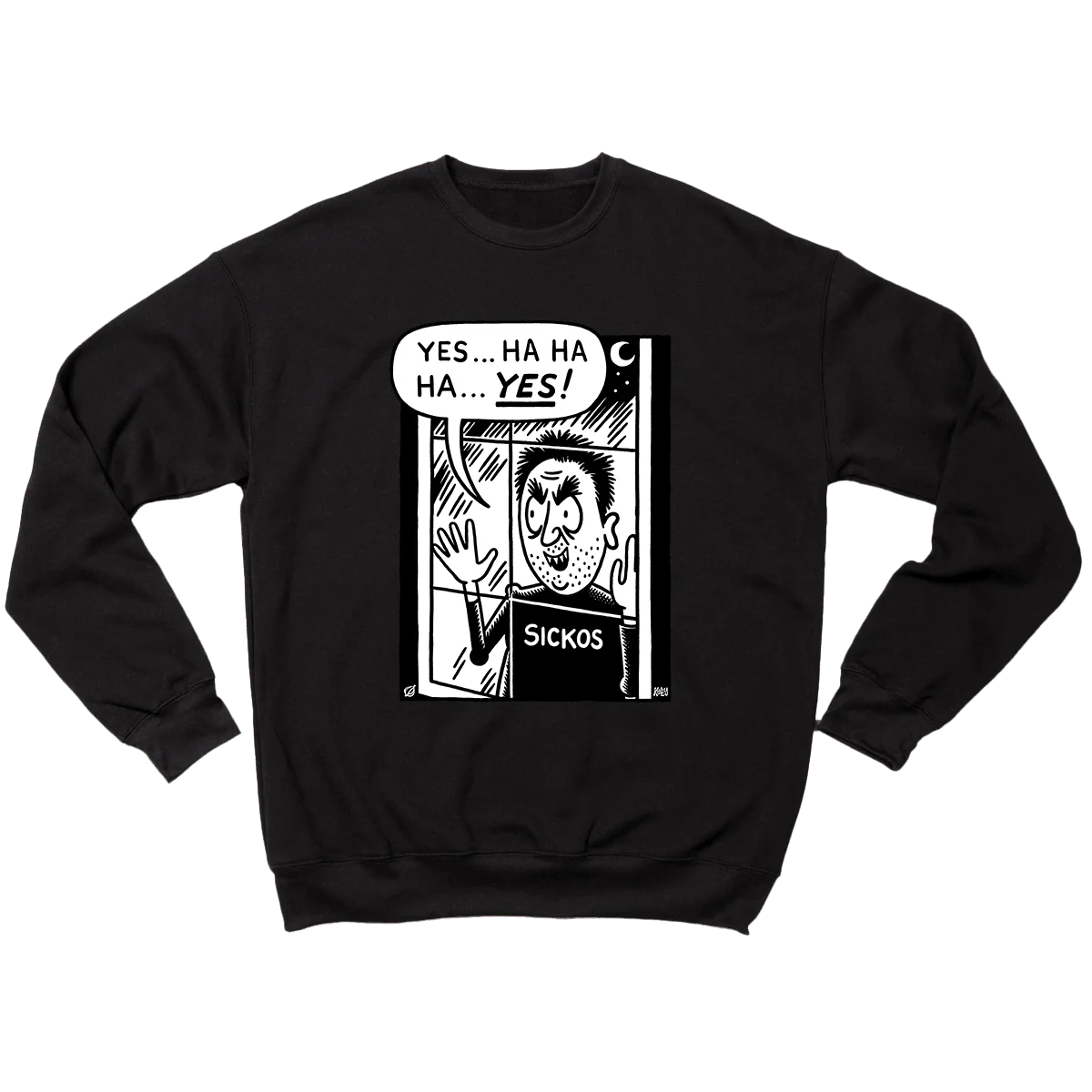 'Cartoon Sickos' Crewneck Sweatshirt - Image 2