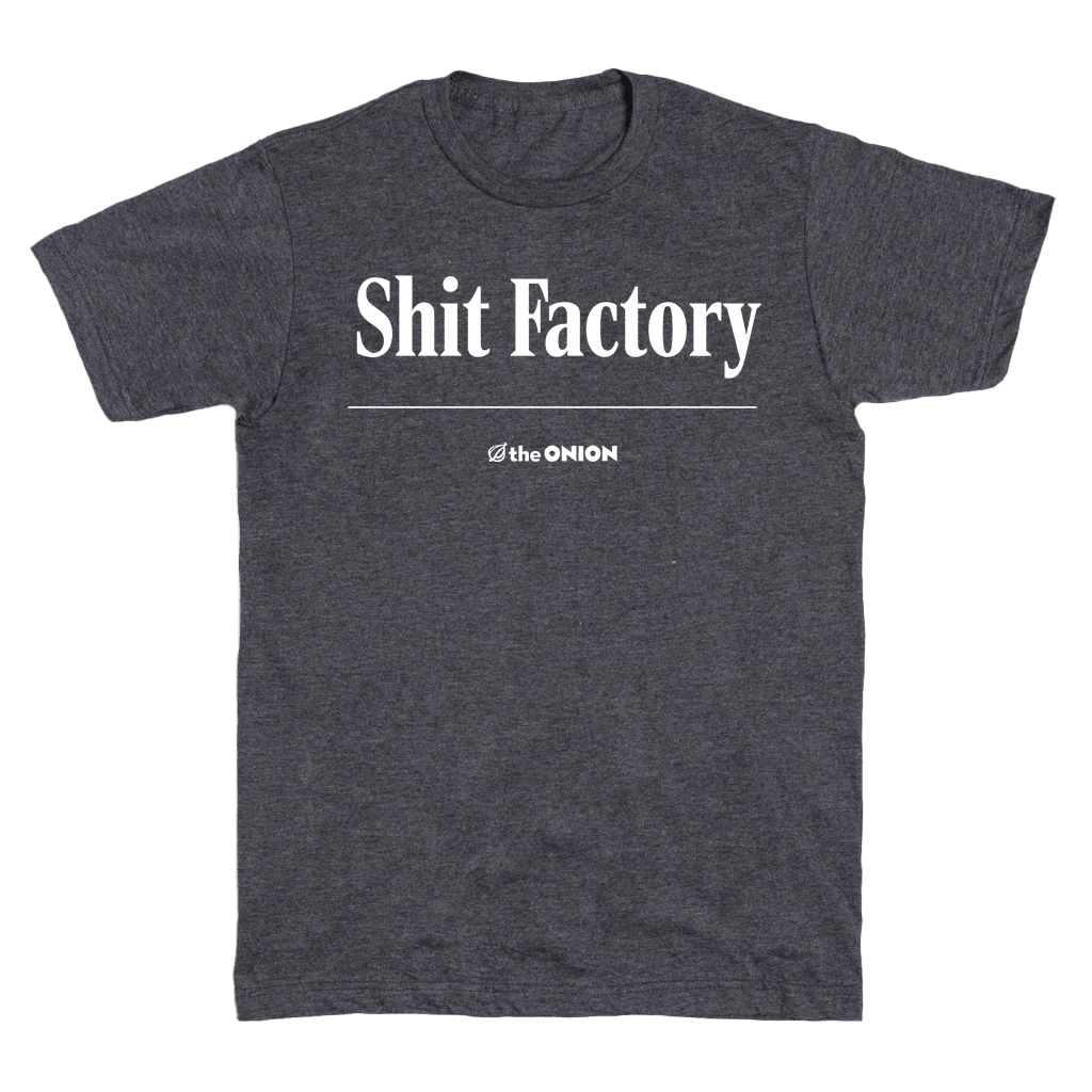 'Shit Factory' Headline T-Shirt - Image 2